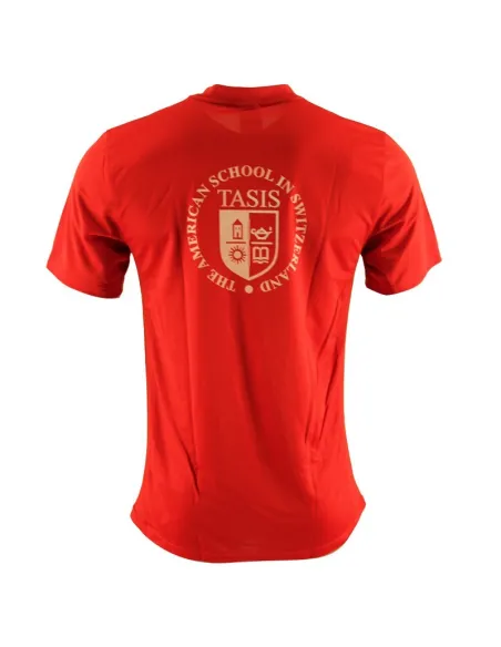 Red Nike boys PE t-shirt available until stock lasts