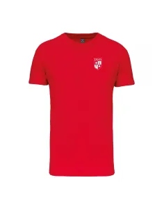 T-shirt in cotone organico rossa