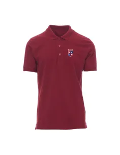 Short-sleeved polo - burgundy