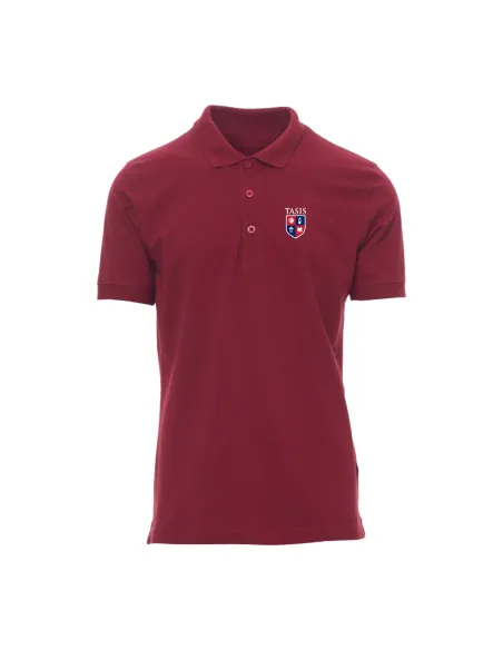 Short-sleeved polo - burgundy