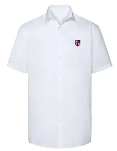 Boys white short-sleeved shirt available until stock lasts