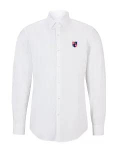 Boys long-sleeved oxford shirt - white