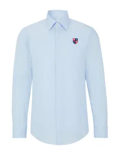 Long-sleeved oxford shirt - light blue- available until stock lasts