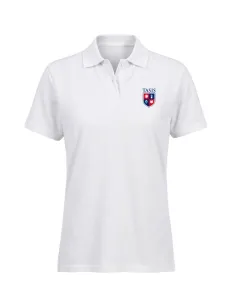 Girls short-sleeved polo - white