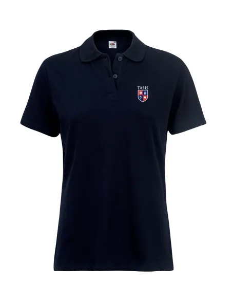 Lady fit polo manica corta - blu navy