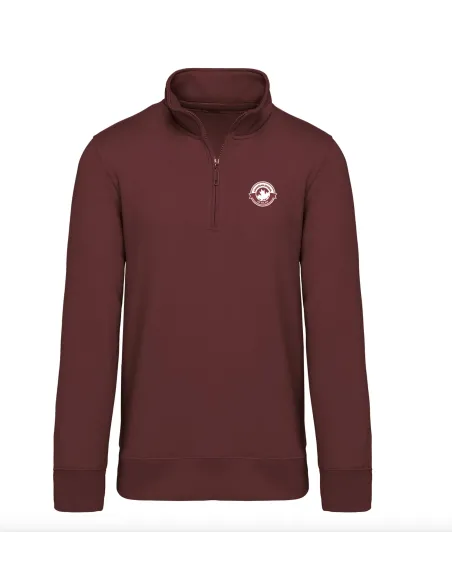Half zip sweatshirt