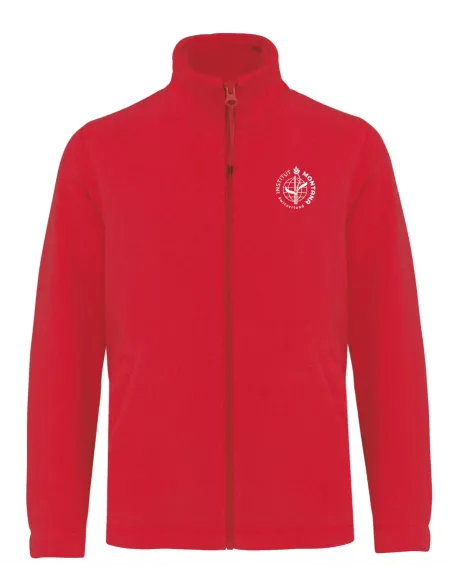 Collard fleece - red